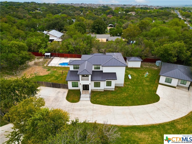12312 White Birch St, San Antonio, TX 78245 - aerial view of property and surrounding area with a pool