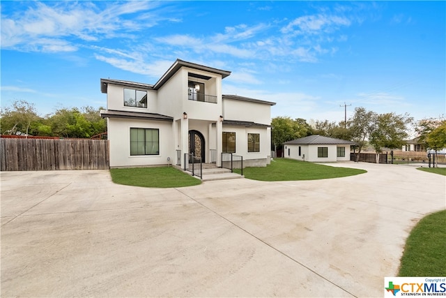 12312 White Birch St, San Antonio, TX 78245 - contemporary home featuring curved driveway and stucco siding