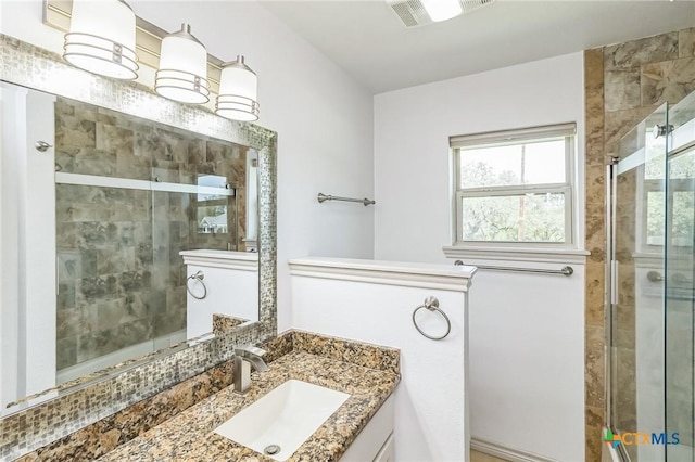 102 Norcrest Dr, San Marcos, TX 78666 - full bathroom with vanity and a stall shower