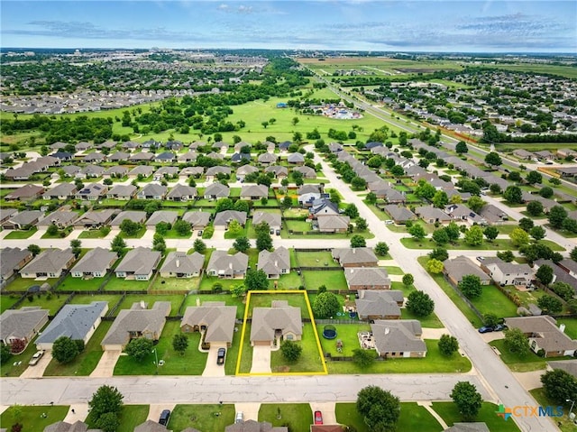 412 Coventry Dr, Temple, TX 76502 - aerial view of residential area featuring property boundaries highlighted