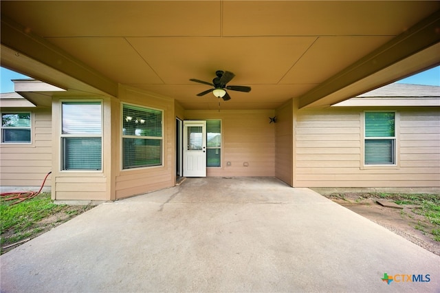 412 Coventry Dr, Temple, TX 76502 - view of patio featuring a ceiling fan