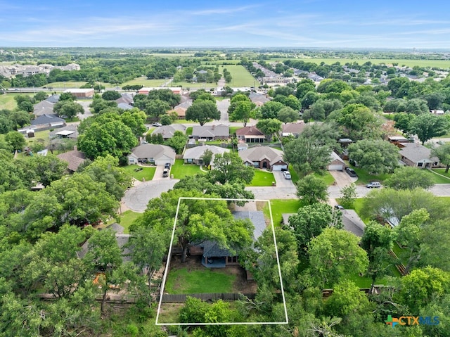 312 Beaver Loop, Temple, TX 76502 - aerial view of residential area featuring property parcel outlined