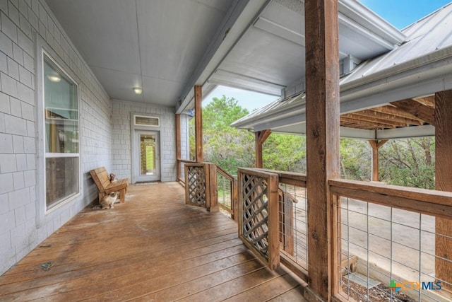 view of wooden terrace