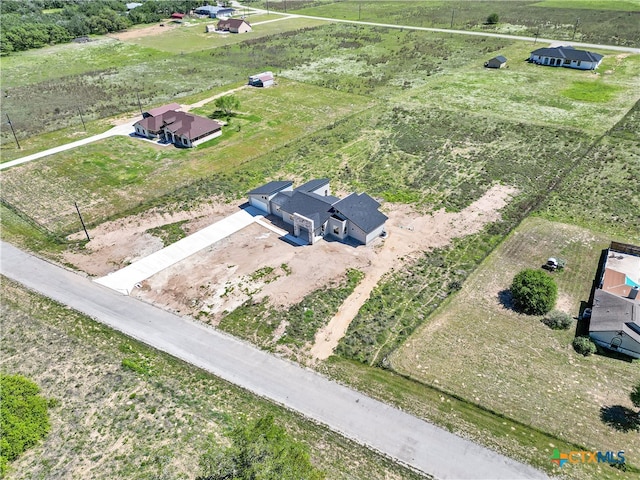 drone / aerial view featuring a rural view