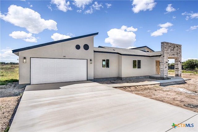 view of front of house featuring a garage