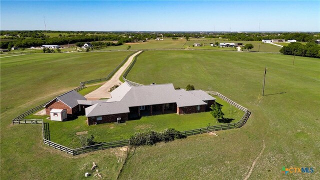 1041 Clarence Rd, Temple, TX 76501 - drone / aerial view with a rural view