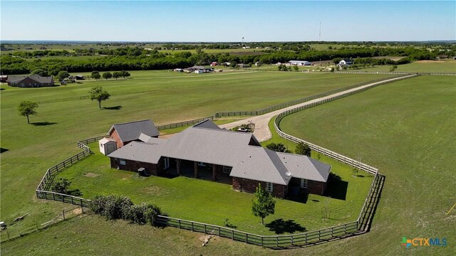 1041 Clarence Rd, Temple, TX 76501 - bird's eye view featuring a rural view