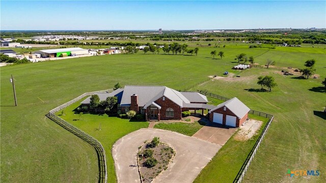 1041 Clarence Rd, Temple, TX 76501 - bird's eye view featuring a rural view