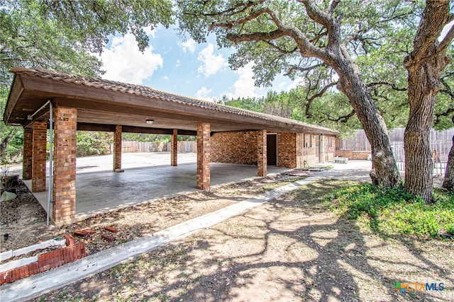 exterior space with a patio area