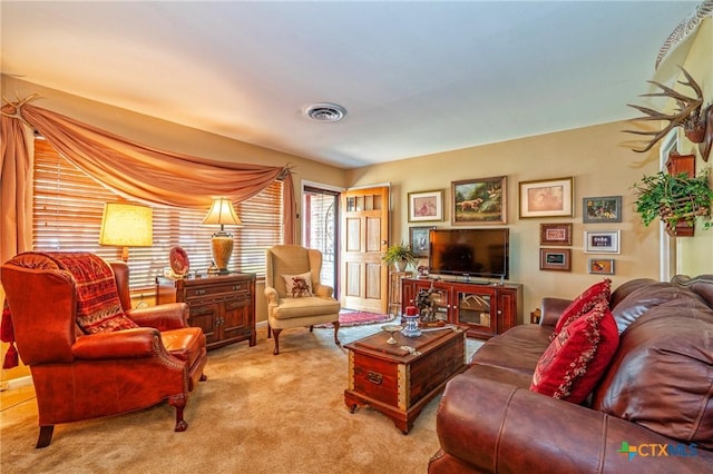 808 E Randall St, Beeville, TX 78102 - view of carpeted living room