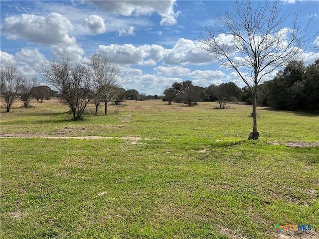 view of yard featuring a rural view