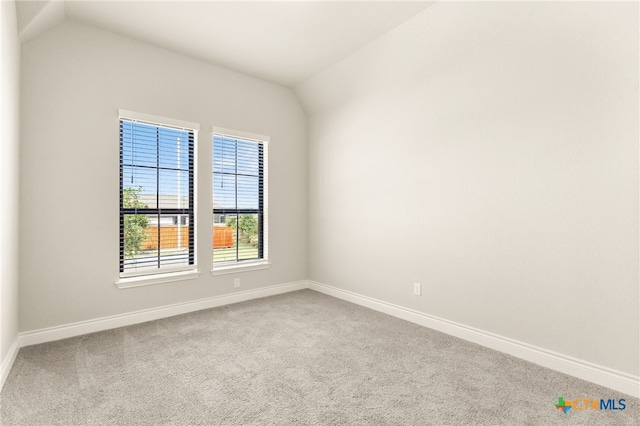 636 Vireos St, New Braunfels, TX 78132 - spare room featuring carpet and lofted ceiling