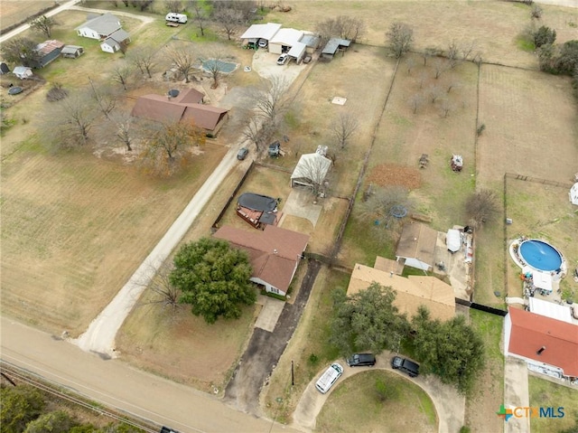 109 E Moonlight Dr, Robinson, TX 76706 - birds eye view of property featuring a rural view