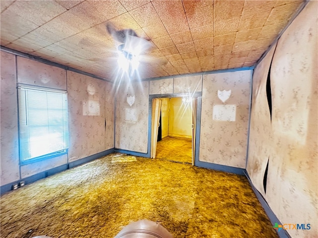 view of carpeted empty room