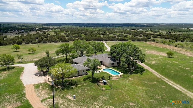 614 County Road 207, Burnet, TX 78611 - aerial view of a pool