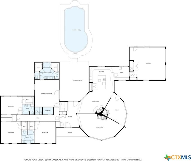 614 County Road 207, Burnet, TX 78611 - home floor plan