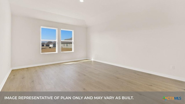 193 Zane Saddle Rd, Lockhart, TX 78644 - spare room with baseboards, wood finished floors, and recessed lighting