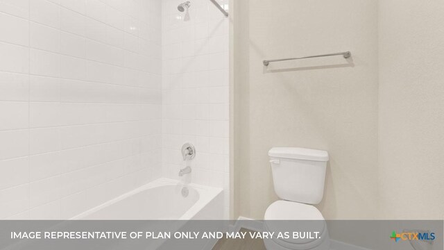 193 Zane Saddle Rd, Lockhart, TX 78644 - full bathroom with toilet and bathtub / shower combination