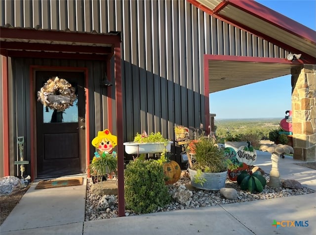 view of entrance to property