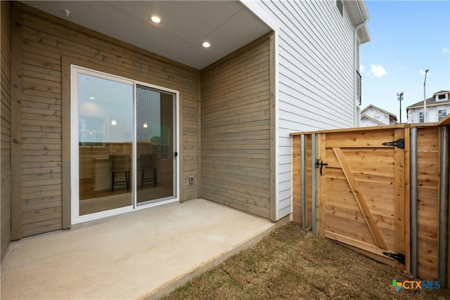 759 N Academy Ave, New Braunfels, TX 78130 - view of patio / terrace with a gate
