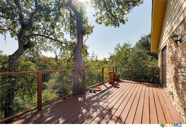 view of wooden terrace