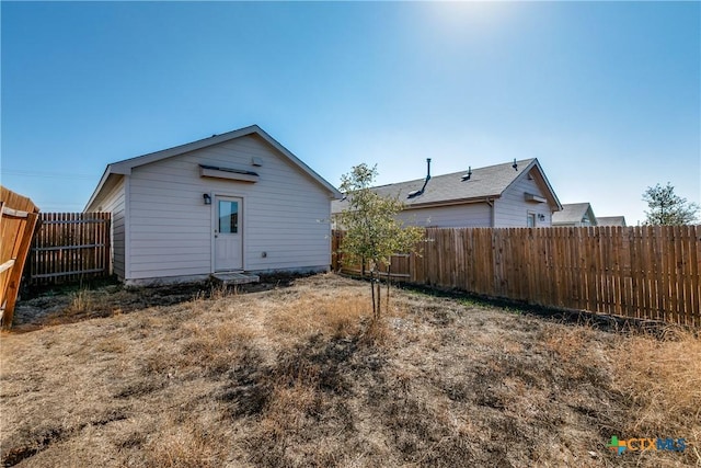 view of back of property