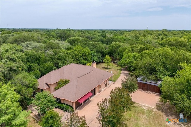 200 Red Bird Ln, Kingsbury, TX 78638 - view of subject property featuring a heavily wooded area