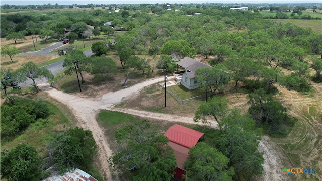 bird's eye view featuring a rural view