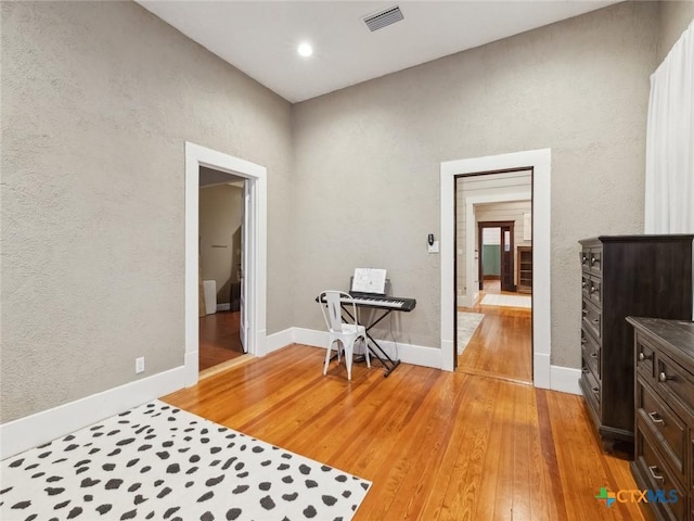 interior space with light wood-type flooring