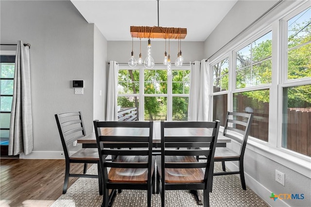 4130 Cripple Creek Dr, Temple, TX 76502 - dining space with wood finished floors and plenty of natural light