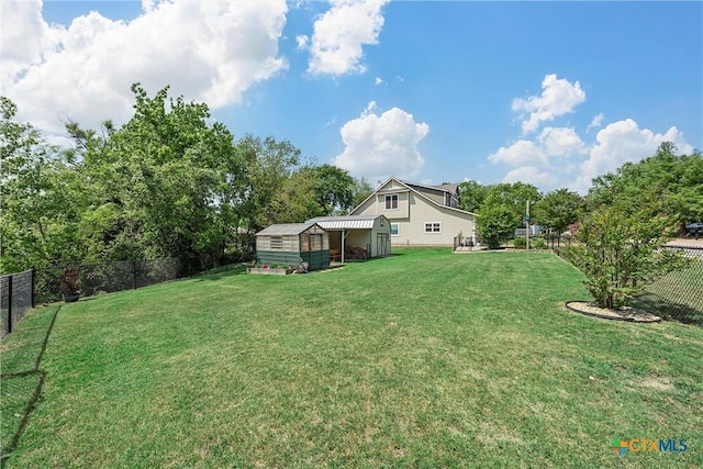 4130 Cripple Creek Dr, Temple, TX 76502 - fenced backyard featuring a storage shed