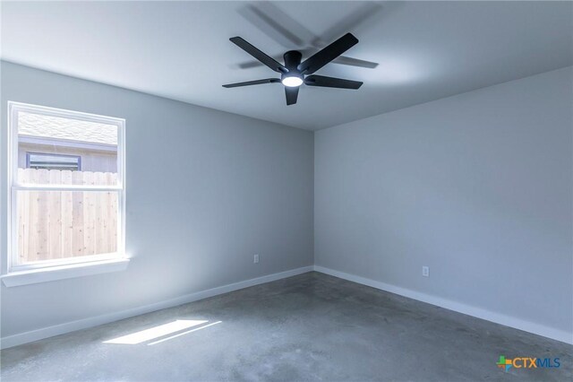 kitchen with concrete flooring