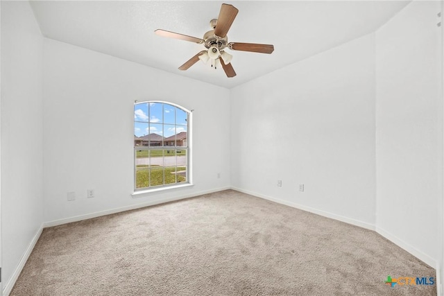 1212 Trailboss Dr, Killeen, TX 76549 - carpeted spare room featuring baseboards and a ceiling fan