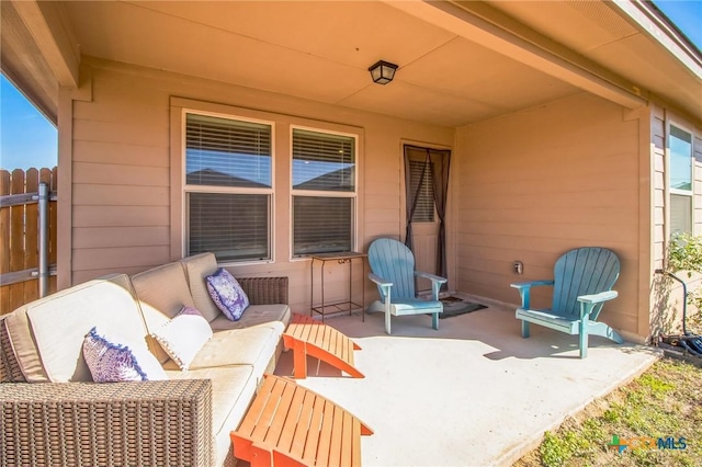 view of patio / terrace featuring outdoor lounge area