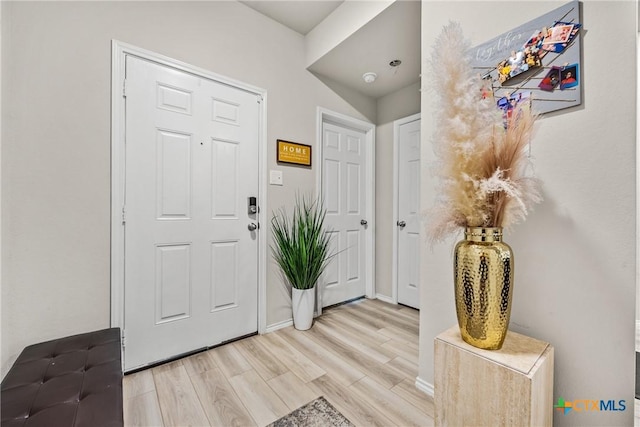 8919 Cantera Ridge Rd, Temple, TX 76502 - entryway featuring light wood-style flooring and baseboards