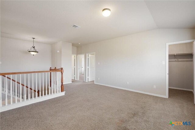 3903 Scenic Trail Dr, Harker Heights, TX 76548 - empty room with carpet flooring, baseboards, and lofted ceiling