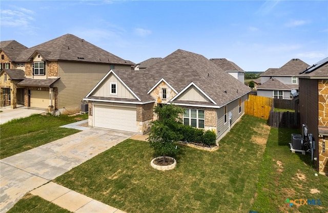 865 Stockdale Rd, Copperas Cove, TX 76522 - view of front of home with driveway, board and batten siding, a residential view, roof with shingles, and brick siding
