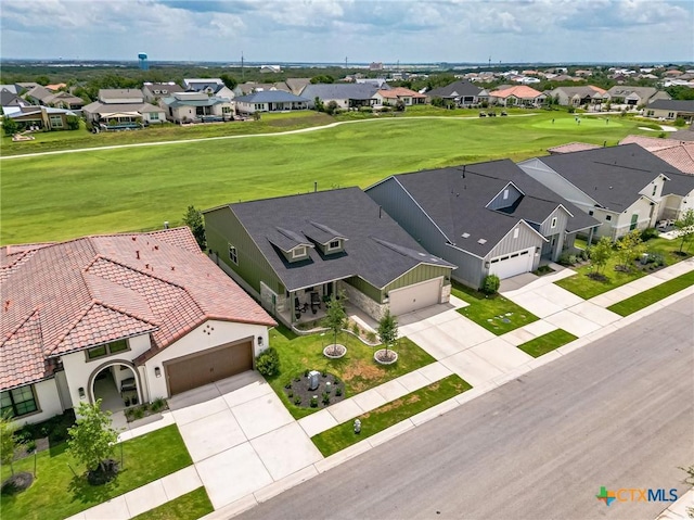 1308 Dancing Oak Ln, San Marcos, TX 78666 - aerial view of residential area featuring a golf club