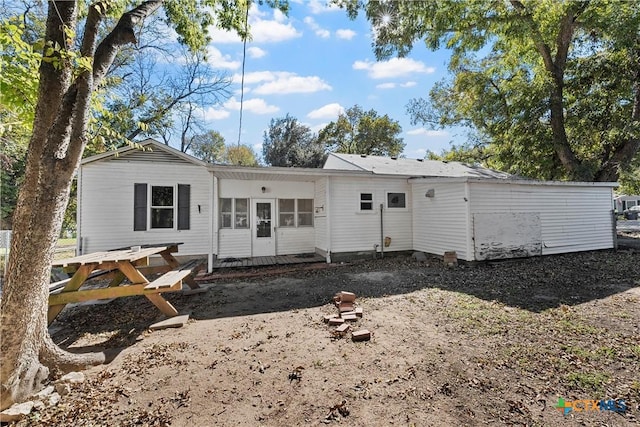 view of rear view of property