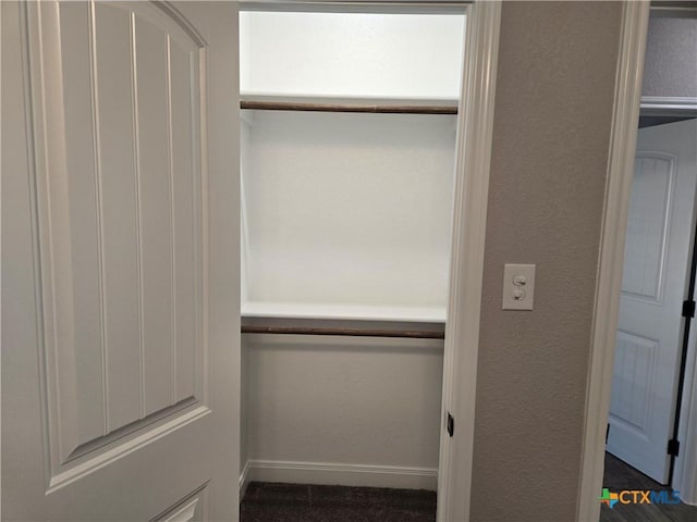 view of closet