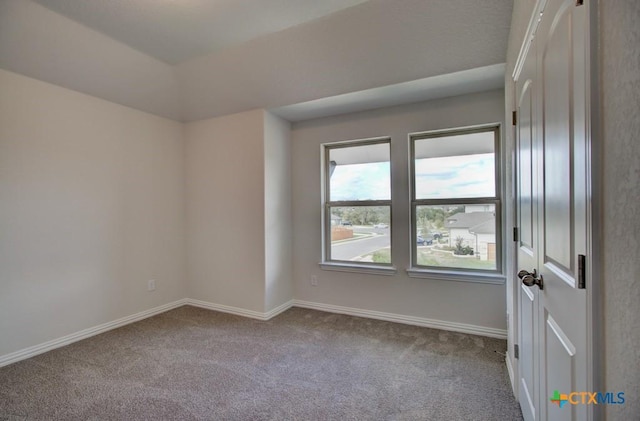 view of carpeted empty room