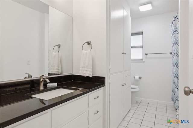 1334 Carnation Ln, New Braunfels, TX 78130 - bathroom featuring vanity and tile patterned floors