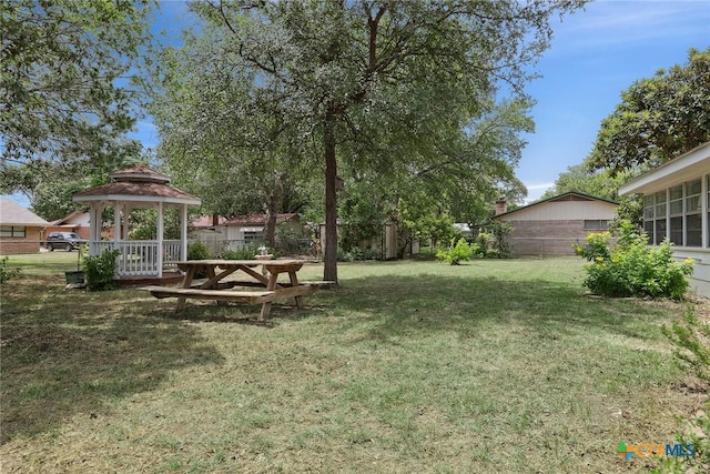 1334 Carnation Ln, New Braunfels, TX 78130 - view of yard featuring a gazebo