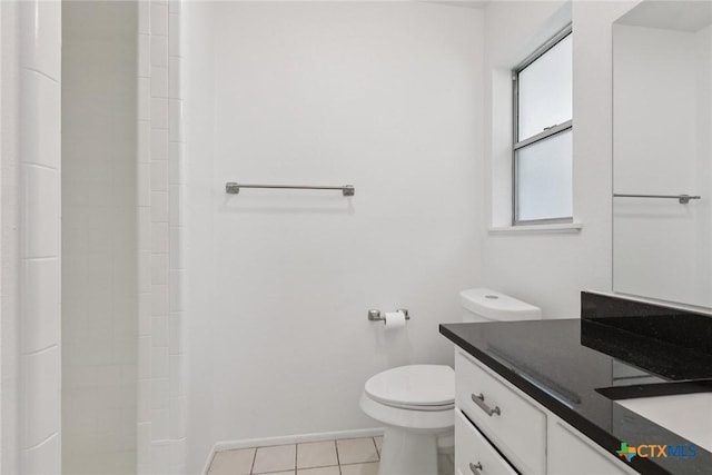 1334 Carnation Ln, New Braunfels, TX 78130 - full bathroom featuring vanity, tile patterned floors, and a shower