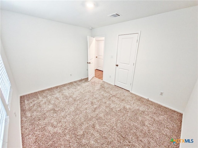 view of carpeted empty room