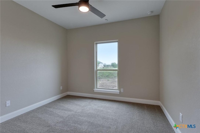 109 Wild Persimmon Trl, Marion, TX 78124 - carpeted spare room featuring ceiling fan and a smoke detector