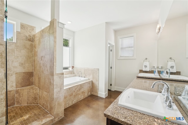 5401 Joe Sayers Ave Unit B, Austin, TX 78756 - full bath with a bath, a healthy amount of sunlight, and a sink
