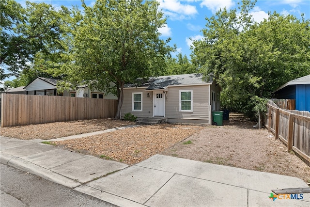 view of front of home