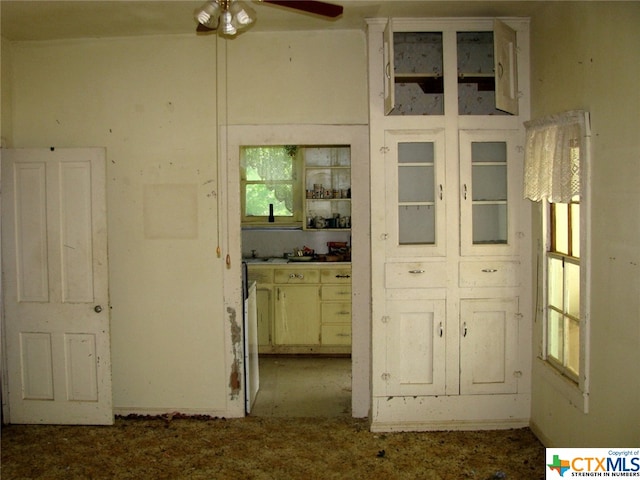 interior space with carpet flooring