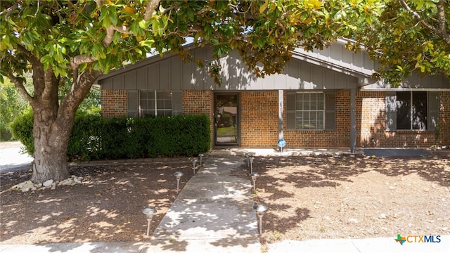 405 Carothers St, Copperas Cove, TX 76522 - view of front facade featuring brick siding and board and batten siding